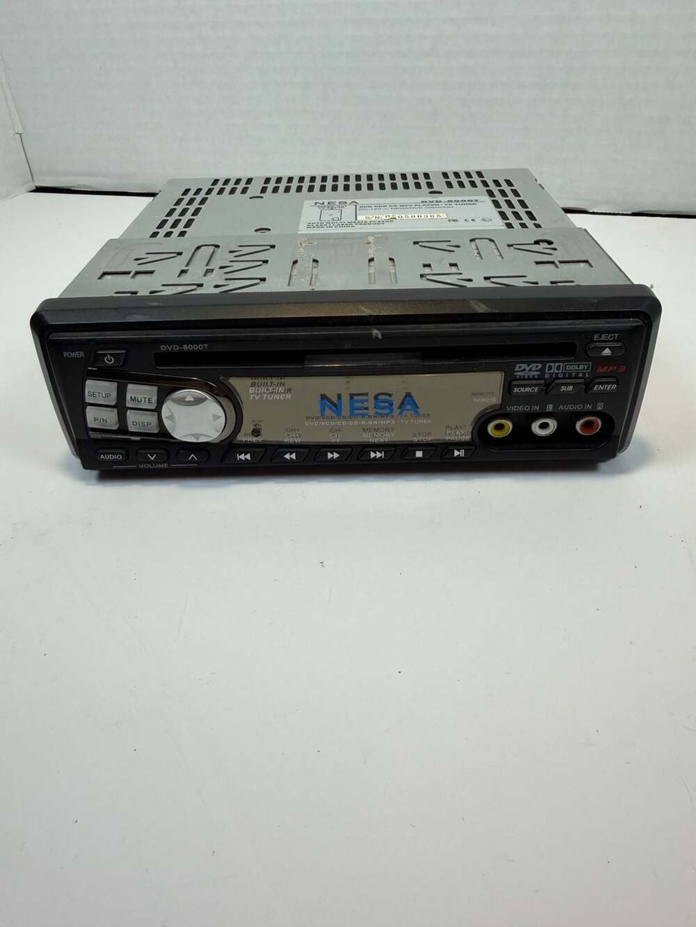 NESA DVD-8000T In-Dash DVD VCD CD MP3 Player TV Tuner Car Stereo Receiver